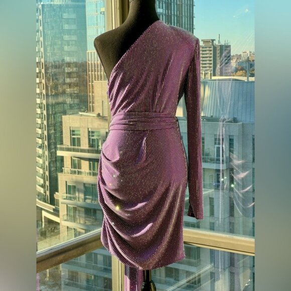 🆕 BRONX & BANCO 🧿 NWOT Starlight Rhinestone Embellished Mini Dress, Sz L US 8 - Picture 9 of 16